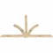 Ekena Millwork Redmond Rough Sawn Timber Gable Bracket, Douglas Fir, 84"W x 53"H x 2"D x 4"F, 15/12 Pitch GBW084X53X0204RED00RDF - alternate 3